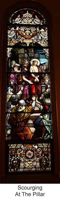 Scourging at the Pillar Stained Glass Window